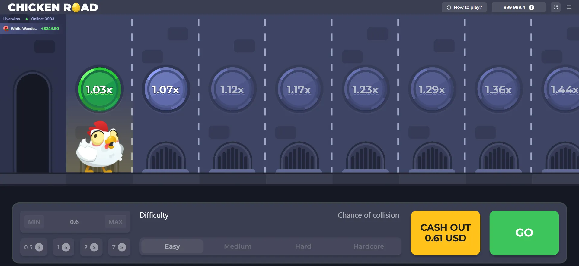 Configuración y opciones del juego Chicken Road App